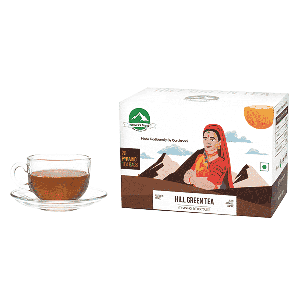 Hill Green Tea( 20 Pyramid Tea Bags )
