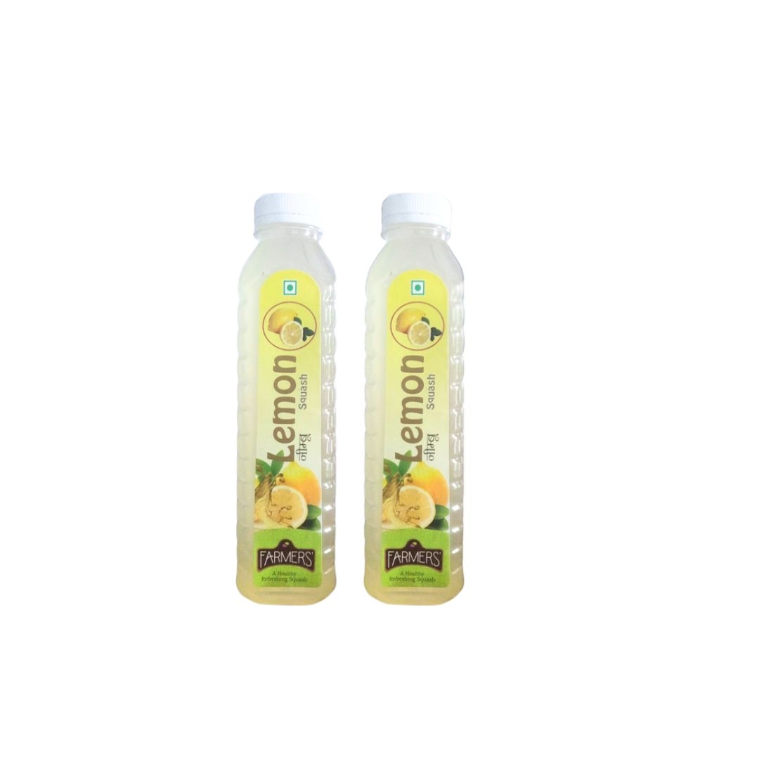 Farmer Pure Natural Lemon Squash| Combo Pack of 2 |
