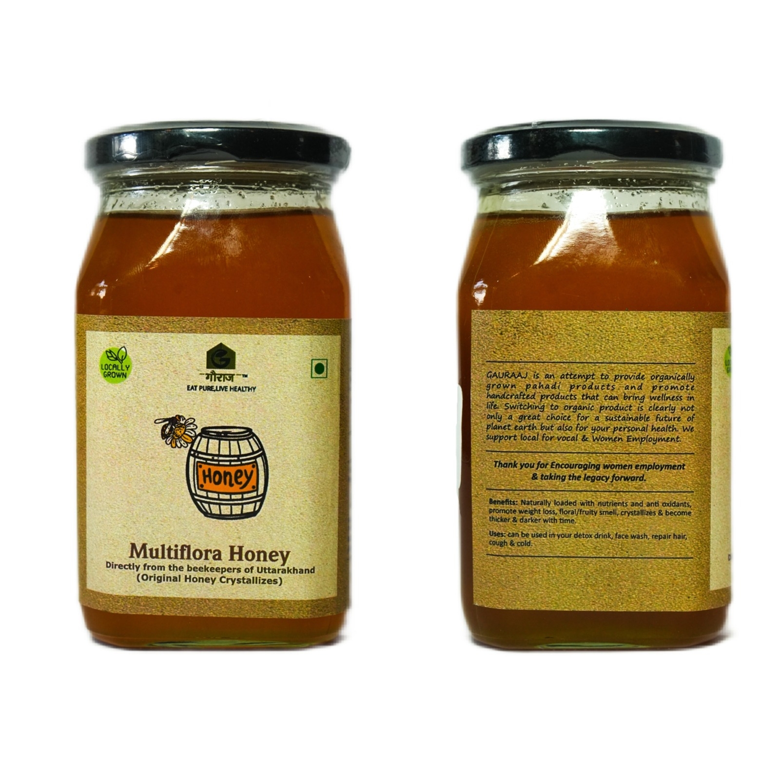 Gauraj Himalayan Multiflora Honey Treat High Blood Pressure 