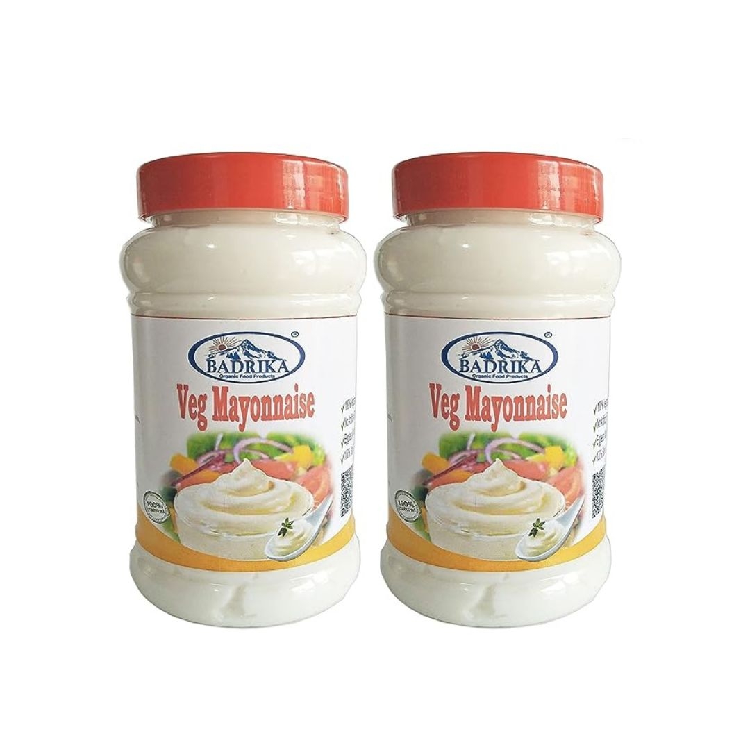 Badrika Veg Mayonnaise | Eggless Mayonnaise Pack Of 2(500g Each)