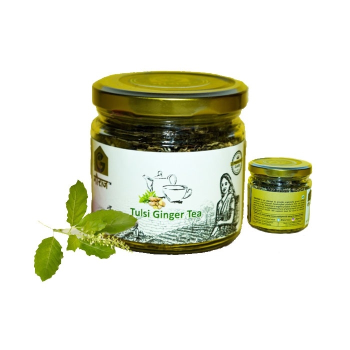 Tulsi Ginger Tea (Glass Jar)
