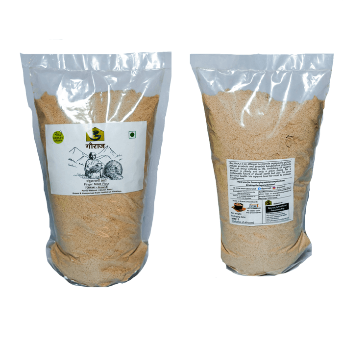 Natural stone grounded cold pressed Ragi aata