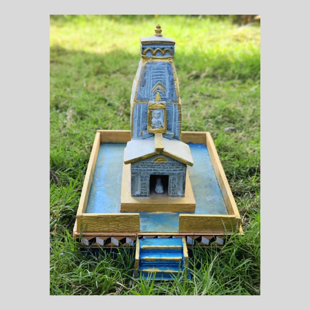 Baaduli Kedarnath Temple with Glass for Pooja, House, Office, Car Decor,