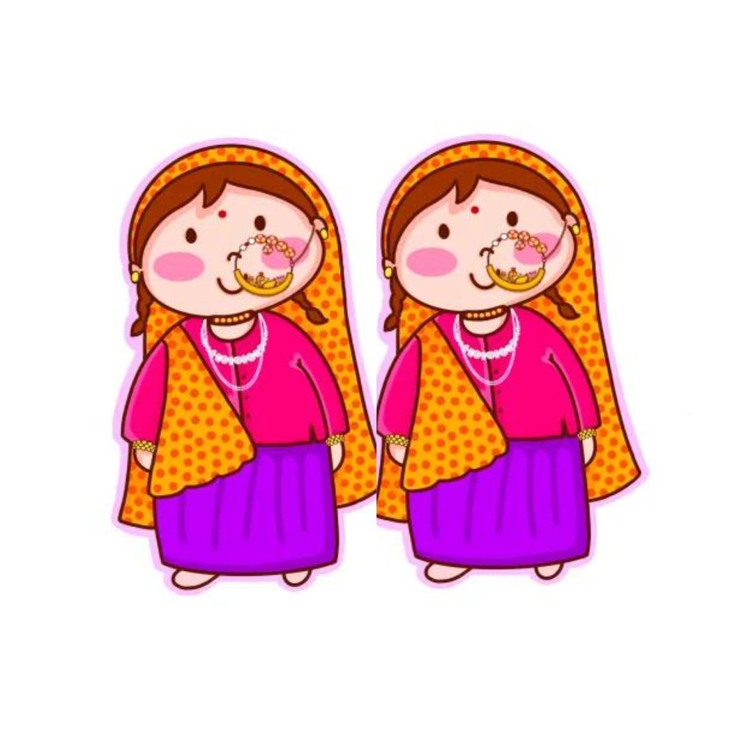 Lati Art - Kumaoni Lati magnet 2 pcs