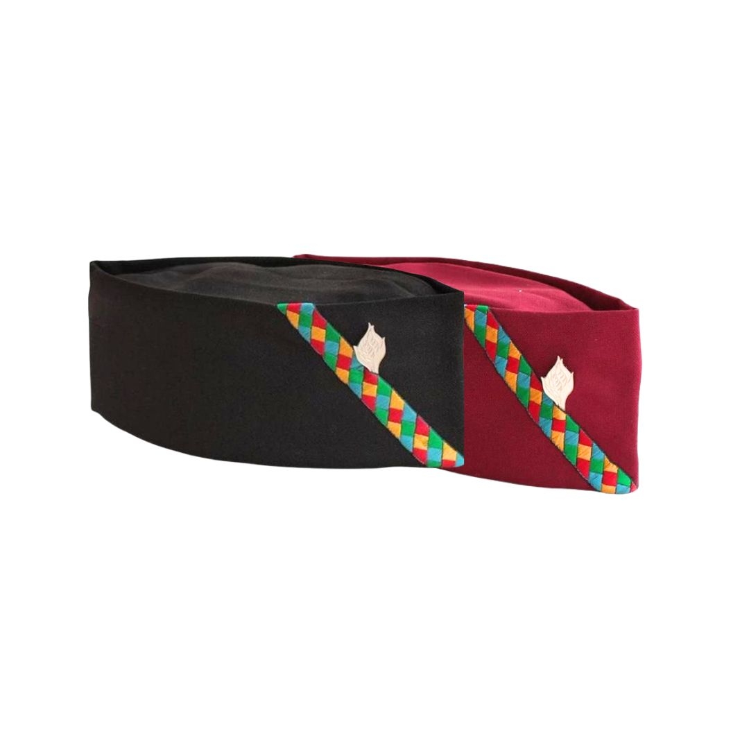 Uttarakhand Traditional Cap Of Uttarakhand (PackOf 2 Black & Mehroom )