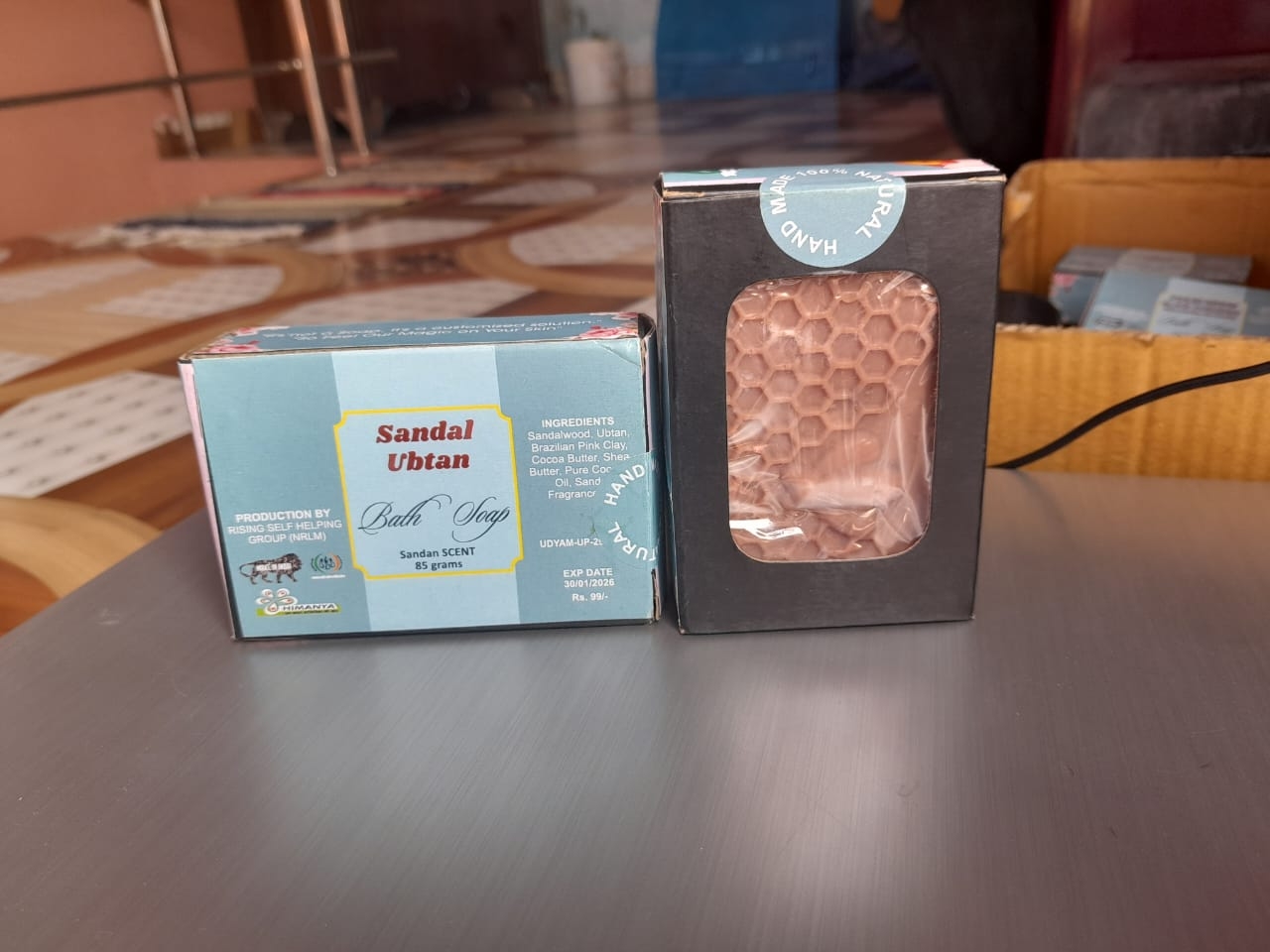 Nature Stock" Handmade Sandal Ubtan Soap