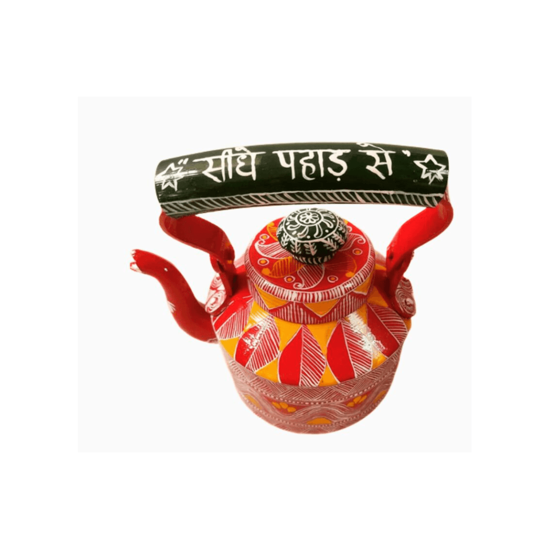 Handmade Aipan Kettle | Decoration And Gift ( Aluminium Kettle ) | 