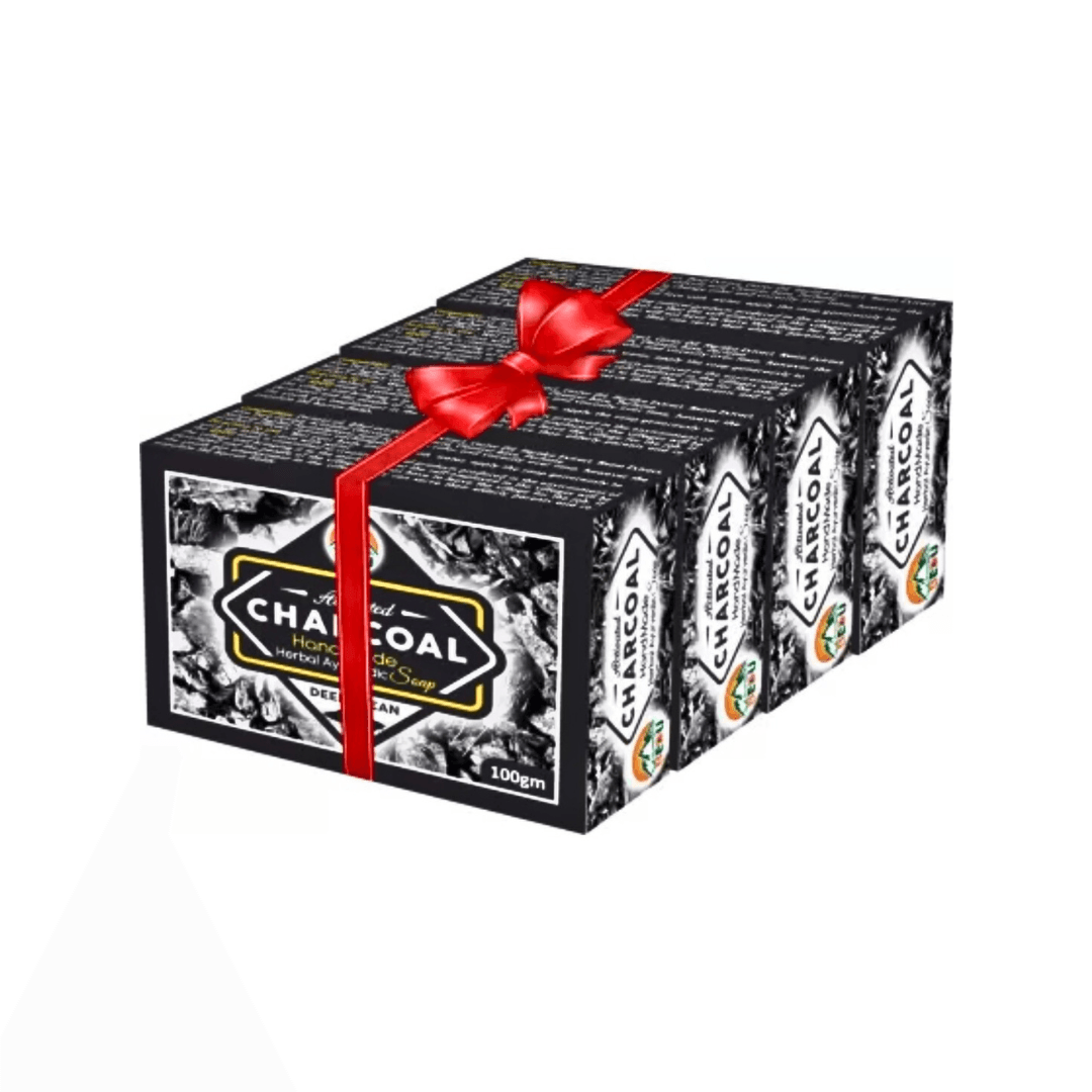 Bedu Activated Charcoal Soap  (4 x 100 g)