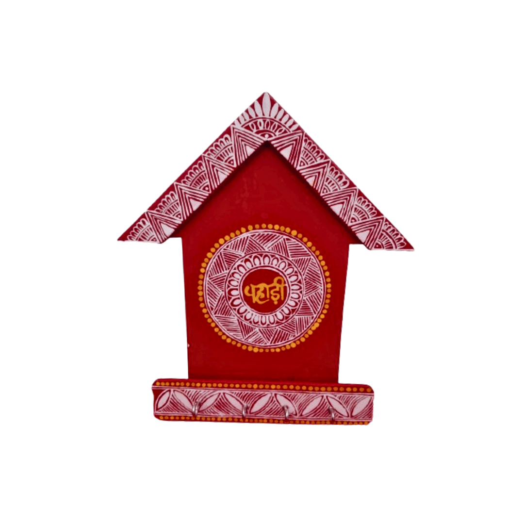 Aipan Beautiful Handmade Key Holder Art of Uttrakhand 