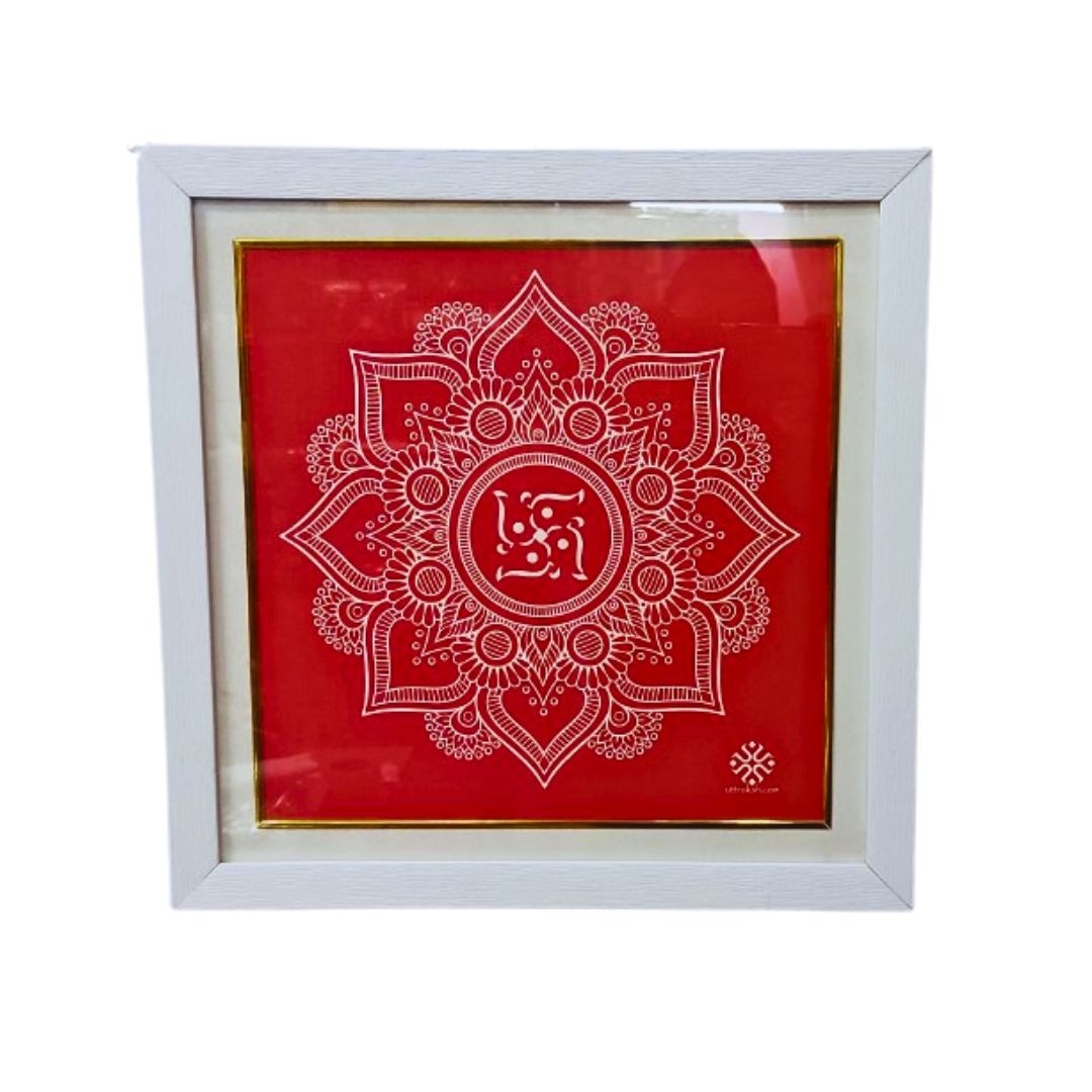 Uttraksh Traditional Wall Hanging Aipan Art Of Uttarakhand 
