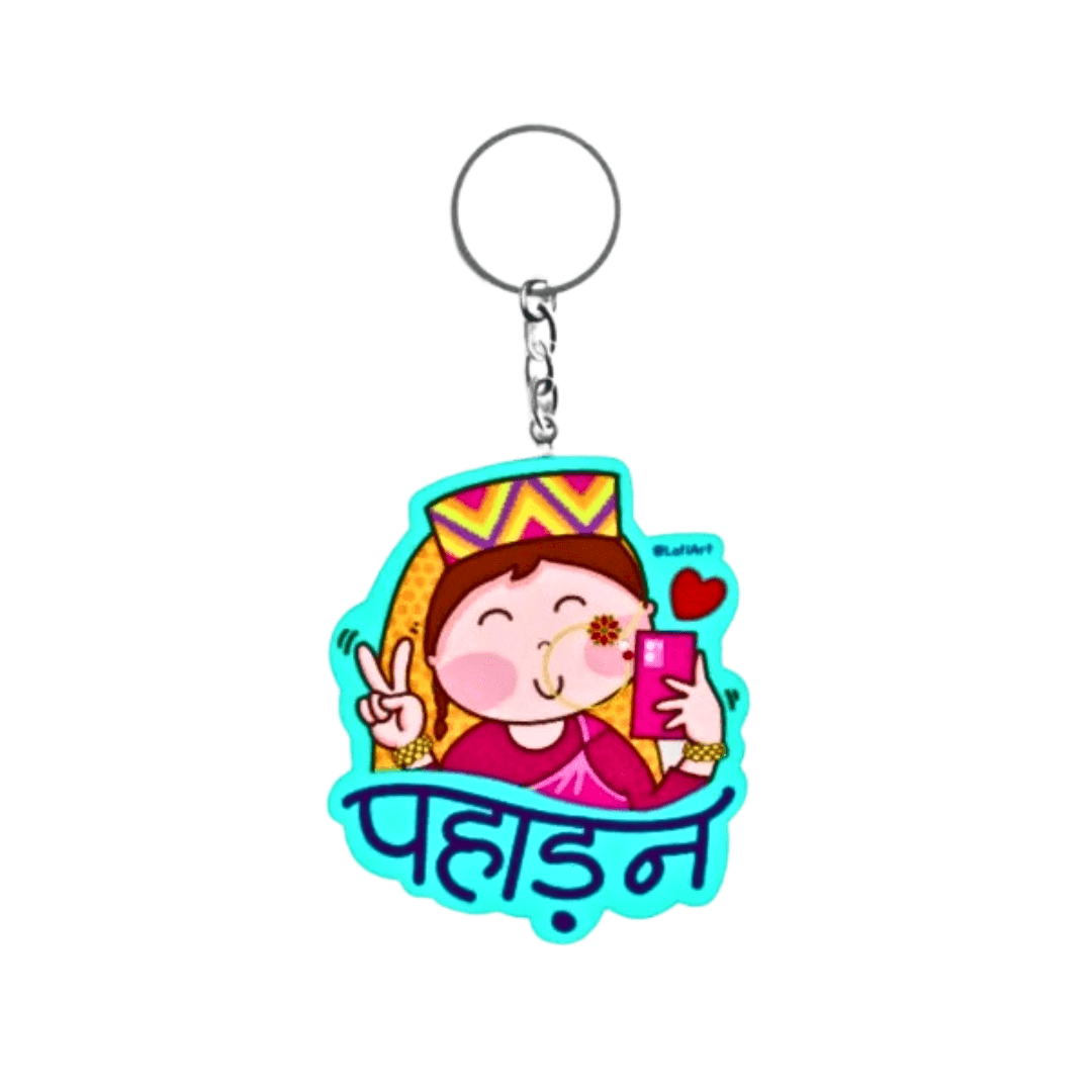 Pahadan keychain | Reflecting the cultre of Uttarakhand