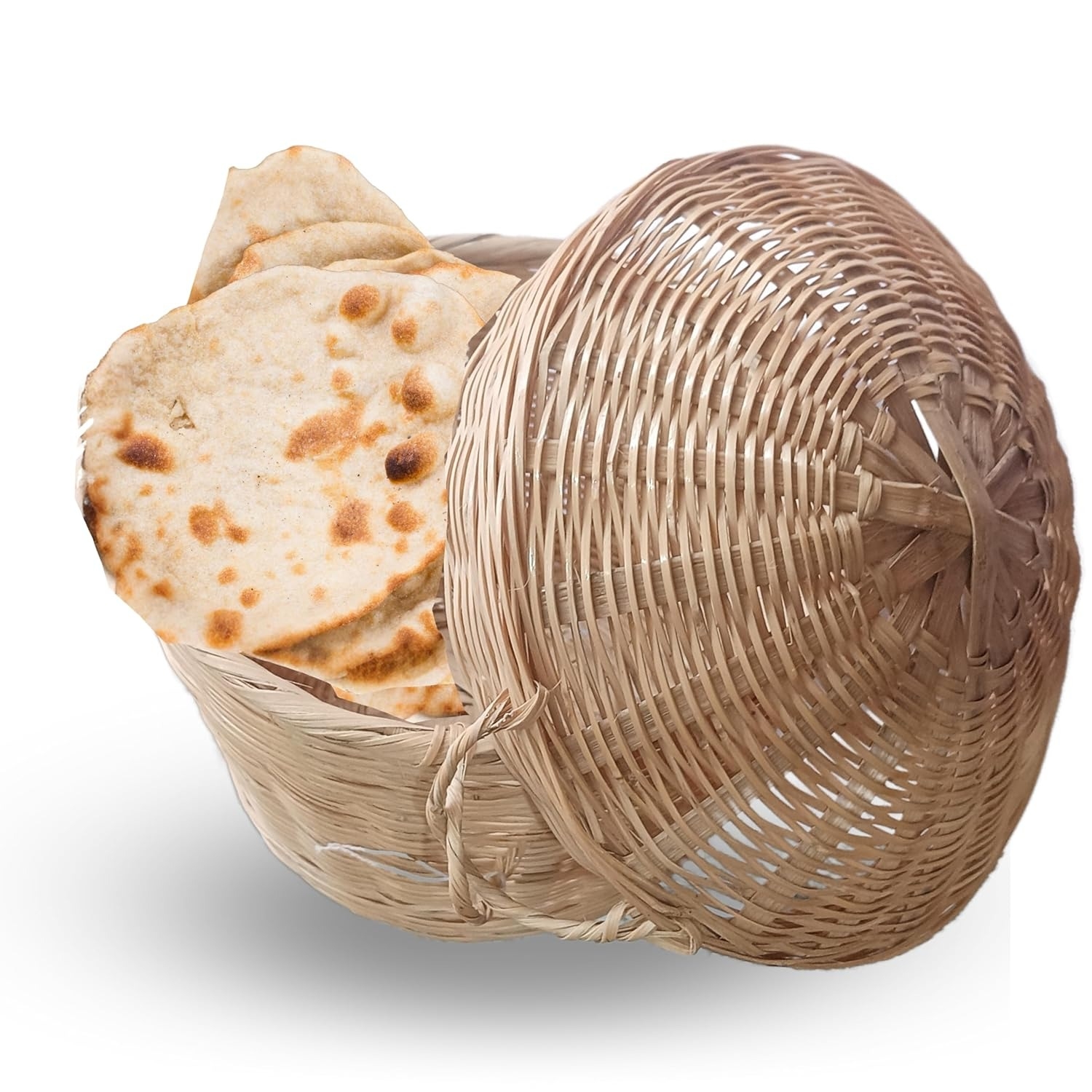 Badrika Handmade Himalayan Ringal Roti Basket, Traditional Hill Product