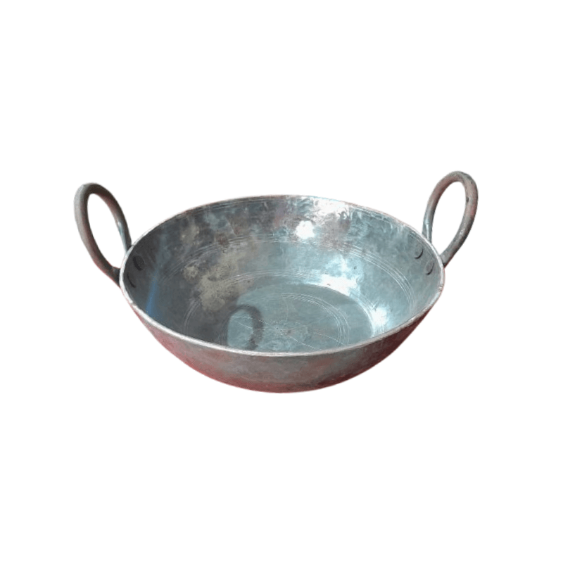 Hancraft Iron Kadhai with Double Side Handle