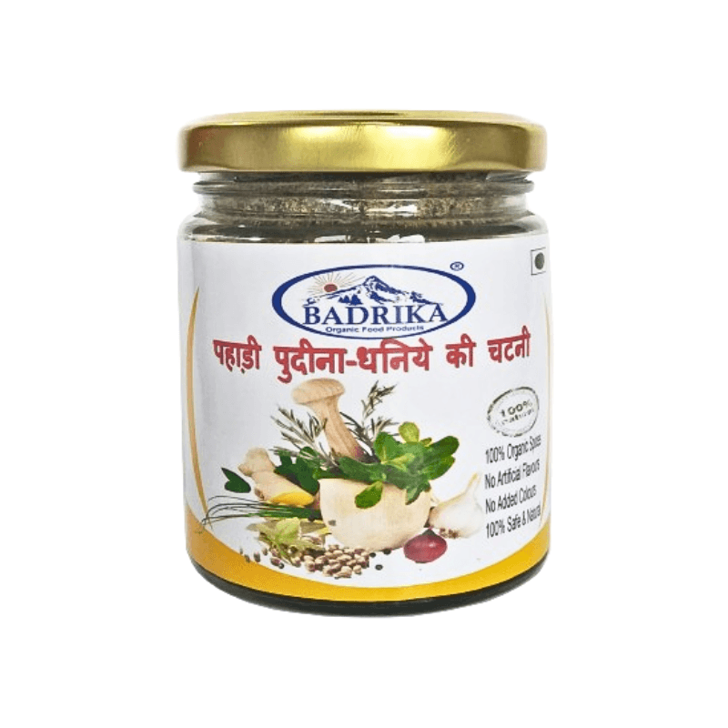 Badrika Pahadi Pudina Dhania Chutni Natural ingrediants 