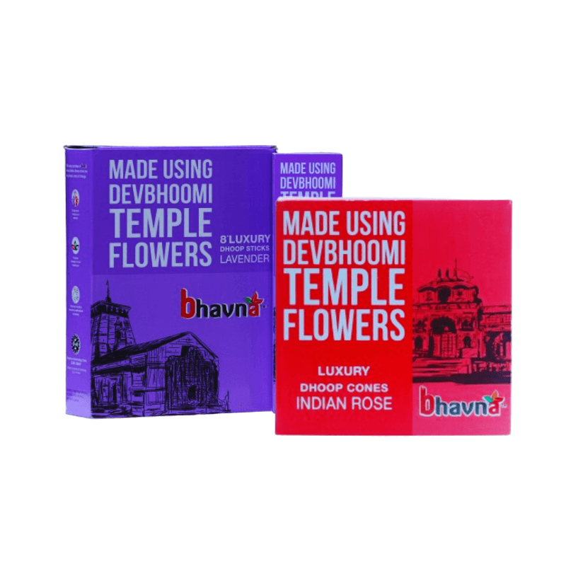 Bhavna Luxury Lavender and Rose Dhoop  Combo pack