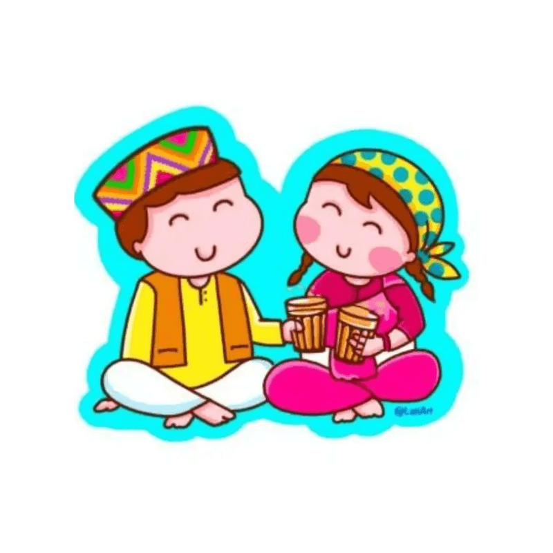 Lati art-Chai wali Dosti Magnet
