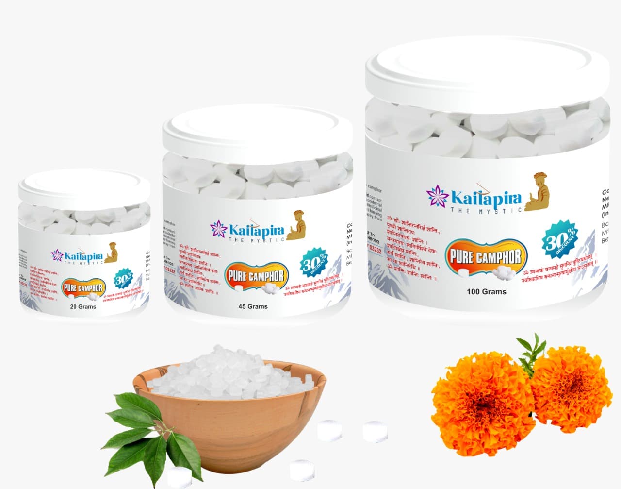 Pure Camphor Tablet – KAILAPIRA TABLET CAMPHOR JAR