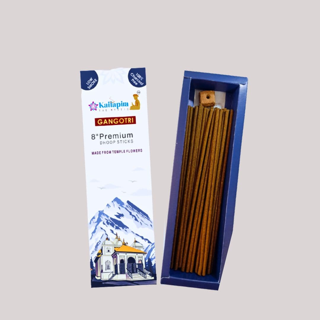 Gangotri 8″ Premium Dhoop Batti, Incense Sticks (Pack of 40 Sticks)