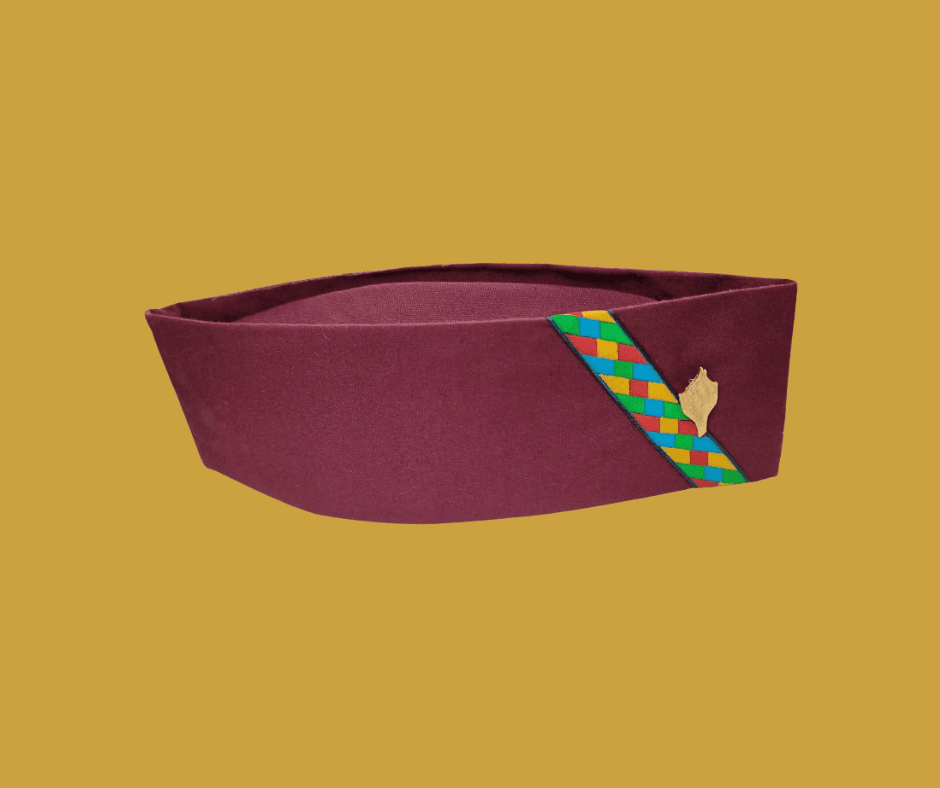 Uttraksh Traditional Cap Of Uttarakhand Fabric Cotton ( Mehroom ) 