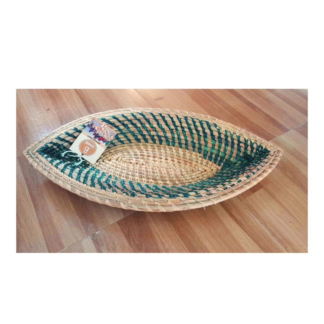 Baaduli Ultra Premium Handmade Moonj Serving Plate 