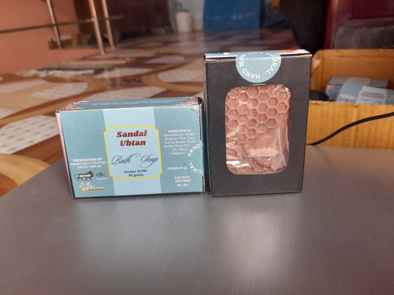 Nature Stock" Handmade Sandal Ubtan Soap