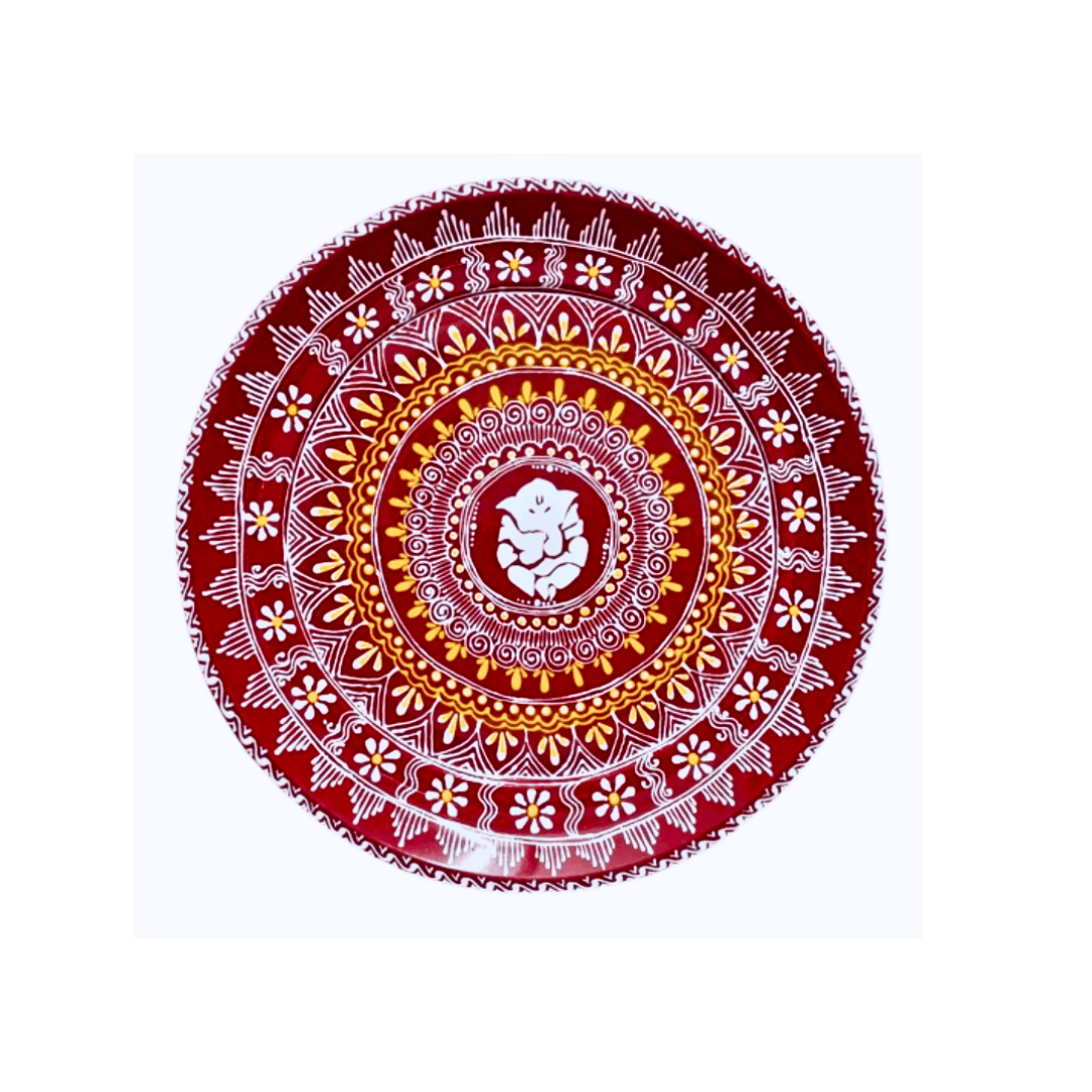 Hand Painted Decorative Pooja Thali 