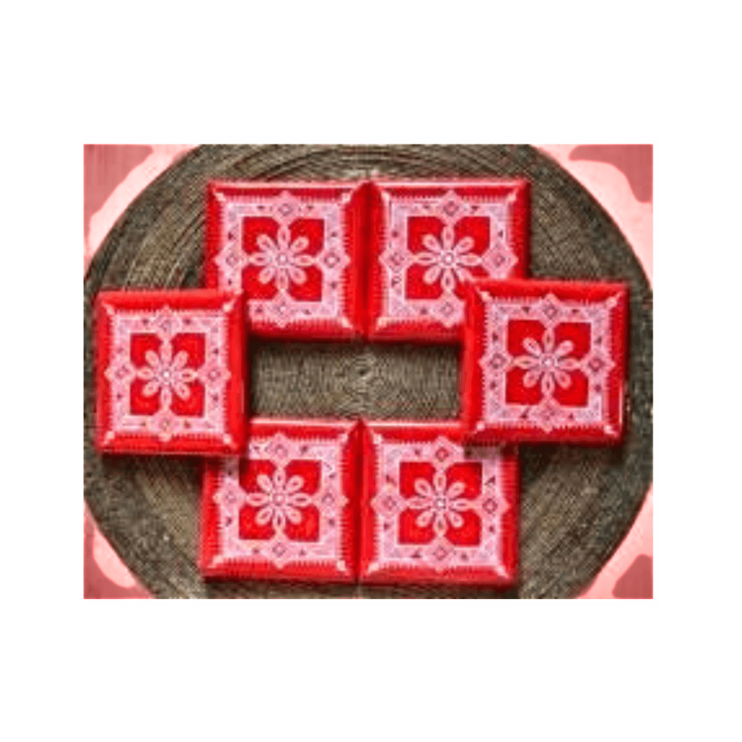 Aipan MDF Tea Coaster | Hand Painted Coasters Set |