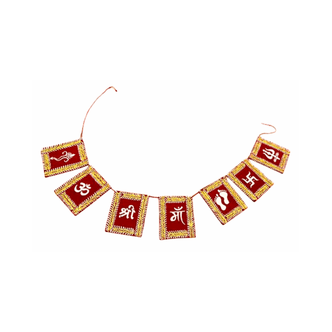 Aipan Art Bike/Car flag(Toran)| Beautiful & Attractive Kumaoni Traditional Aipan Toran|