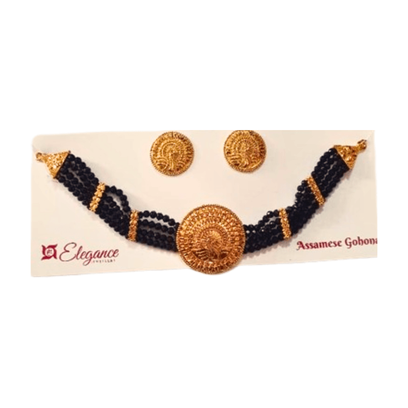 Traditional Pahadi Choker & Kanful Set – Timeless Uttarakhandi Elegance