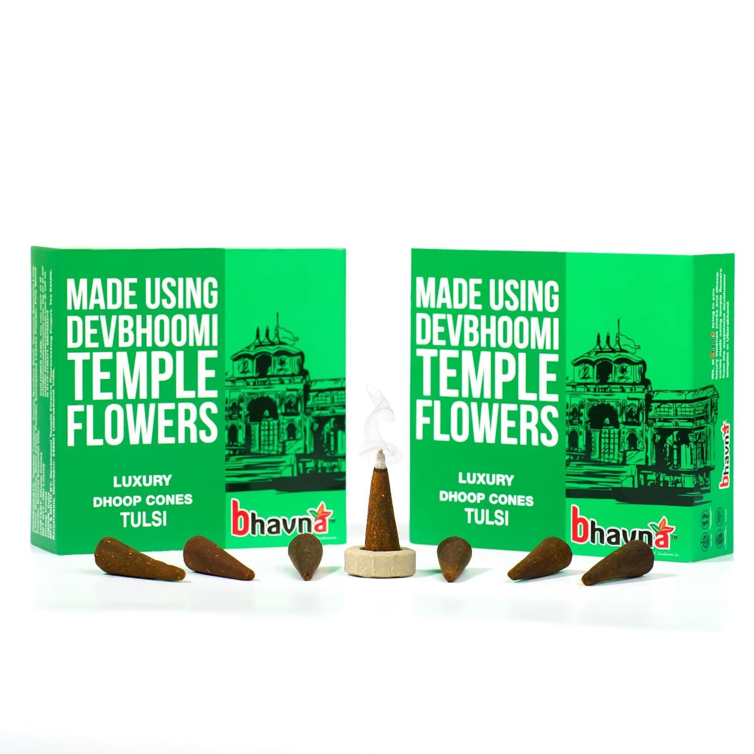 Bhavna Luxury Tulsi Dhoop Cones (Pack of 2)