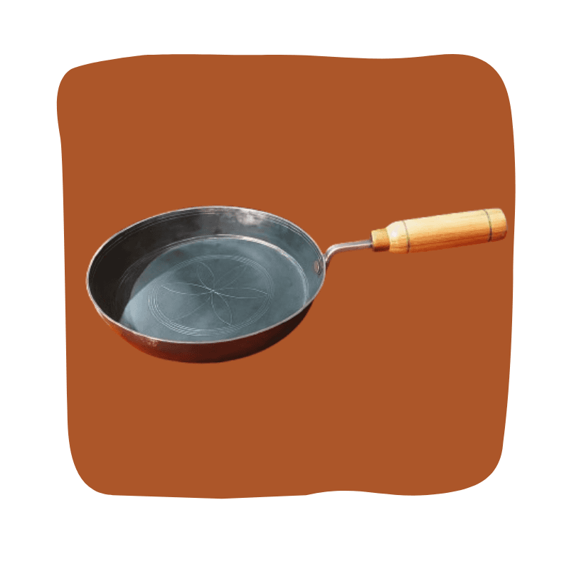 Traditional Handcrafted Iron Frying Pan  