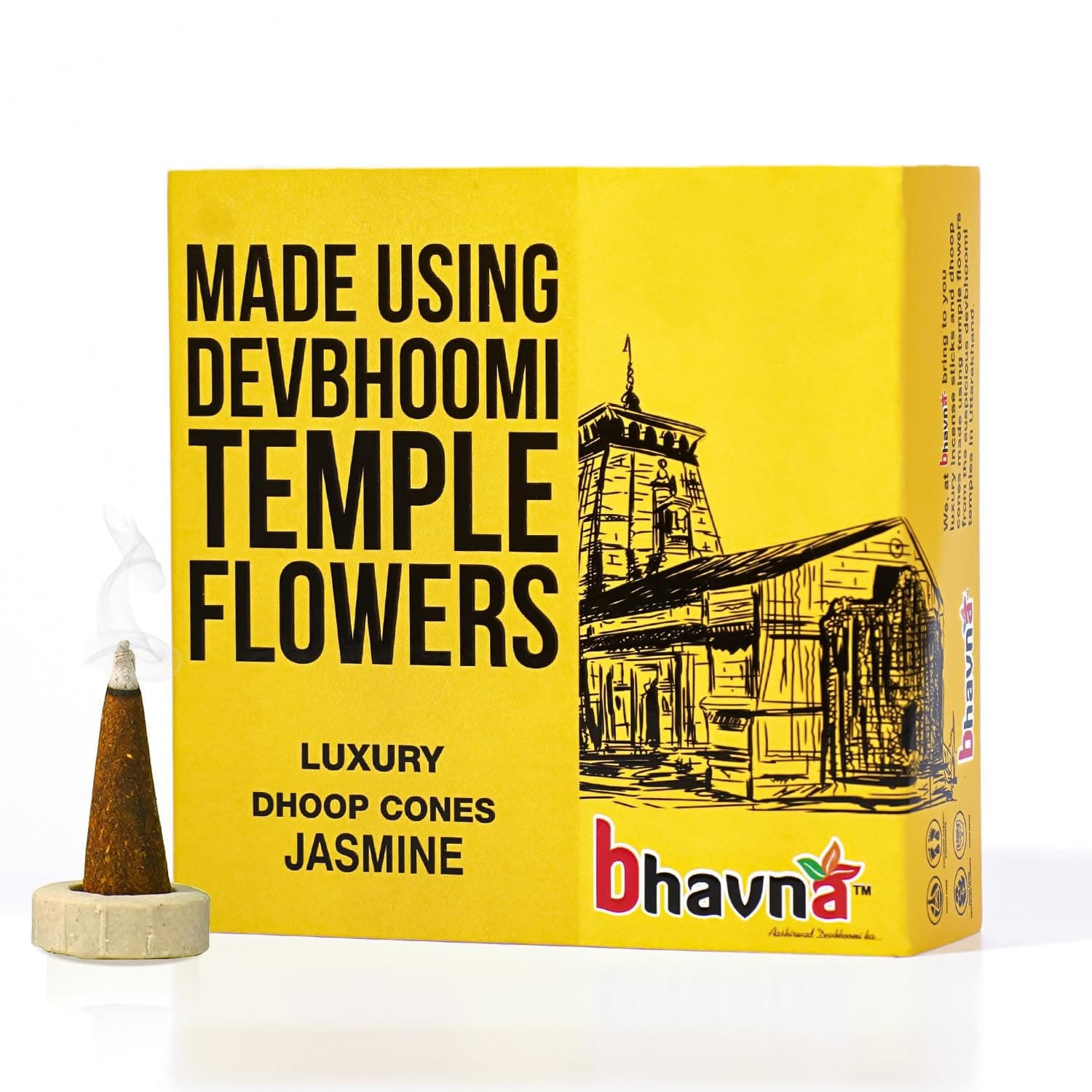 Bhavna Luxury Jasmine Dhoop Cones (Pack of 4)