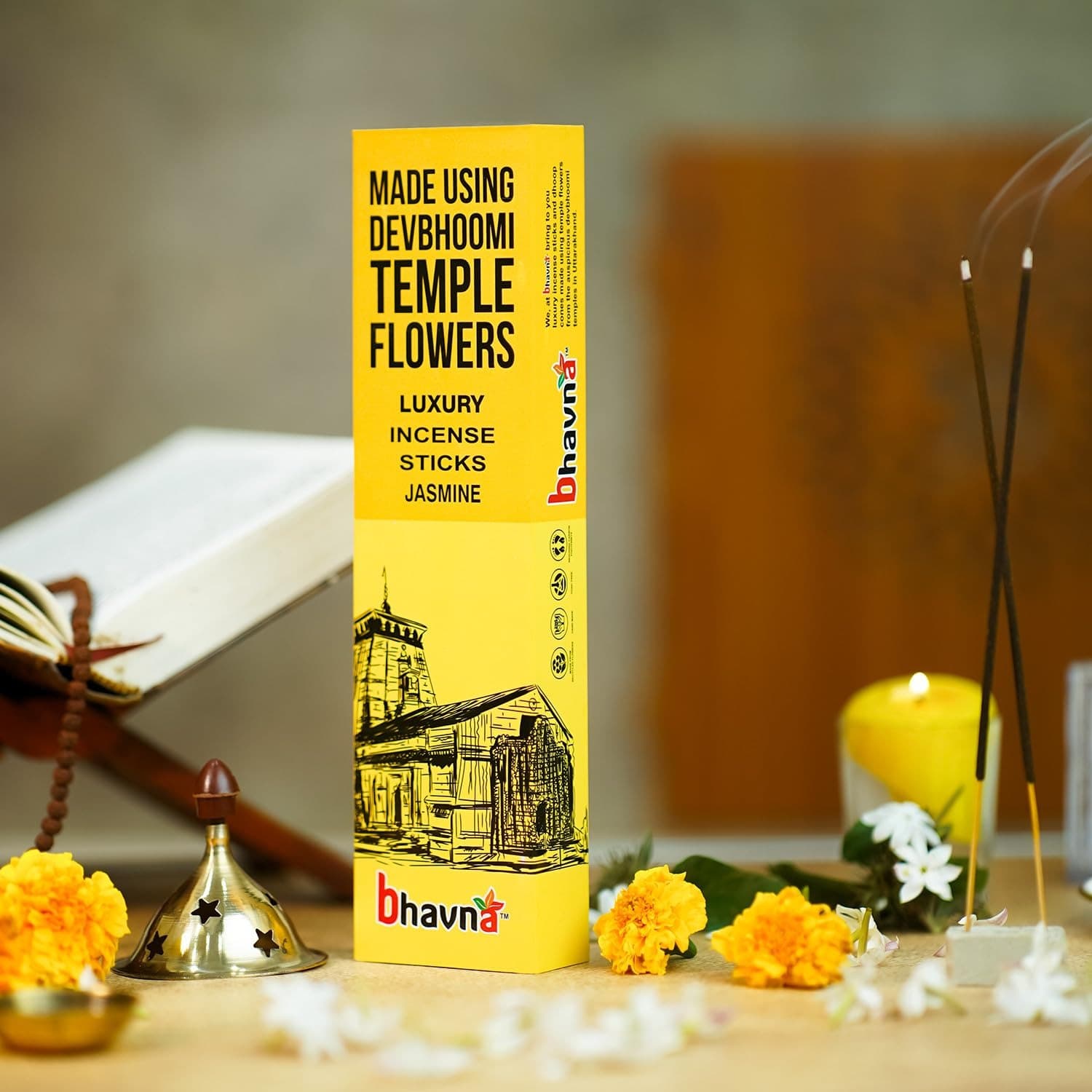 Bhavna Luxury Jasmine Incense Sticks 30 Sticks (Pack of 2)
