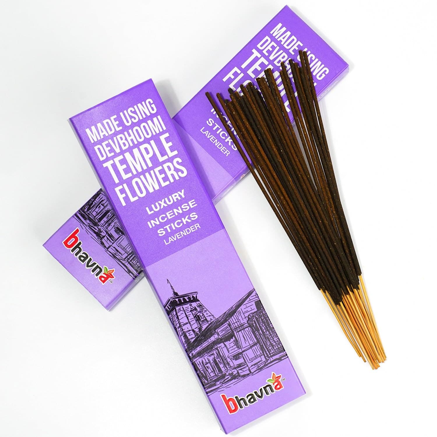 Bhavna Luxury Lavender Incense Sticks Incense Stick (Pack of 2 )