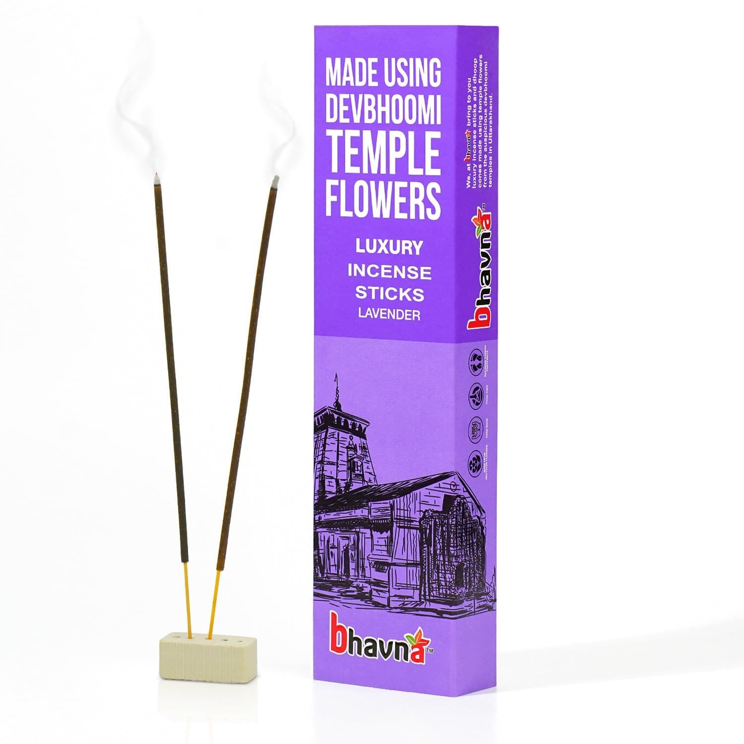 Bhavna Luxury Lavender Incense Sticks Incense Stick (Pack of 4 )