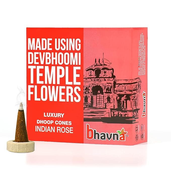 Bhavna Luxury Indian Rose Dhoop Cones 