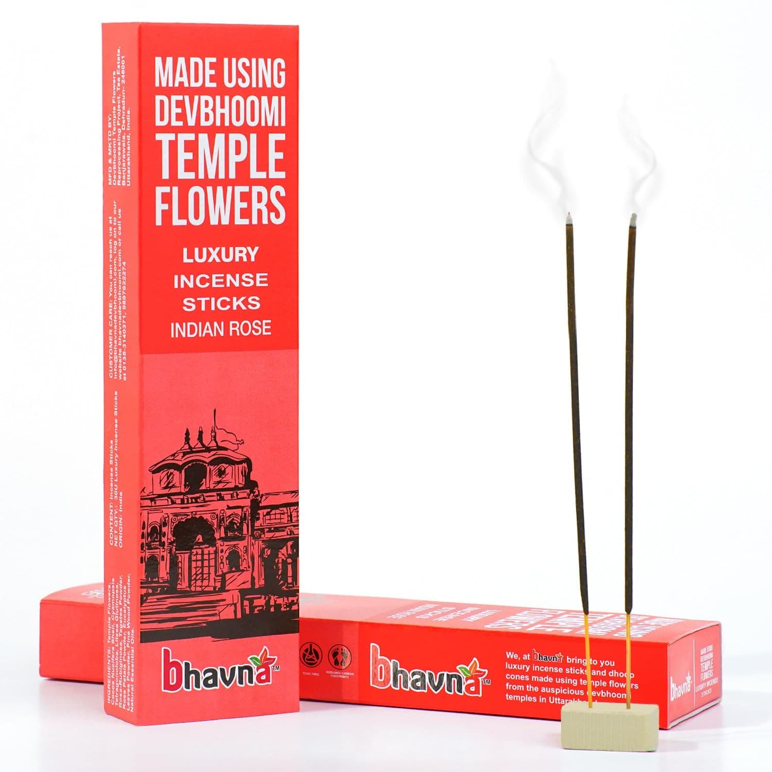 Bhavna Luxury Indian Rose Incense Sticks (Pack of 4 )