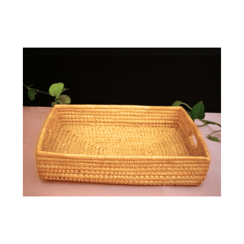 Baaduli Ultra Premium Handmade Moonj Serving Plate